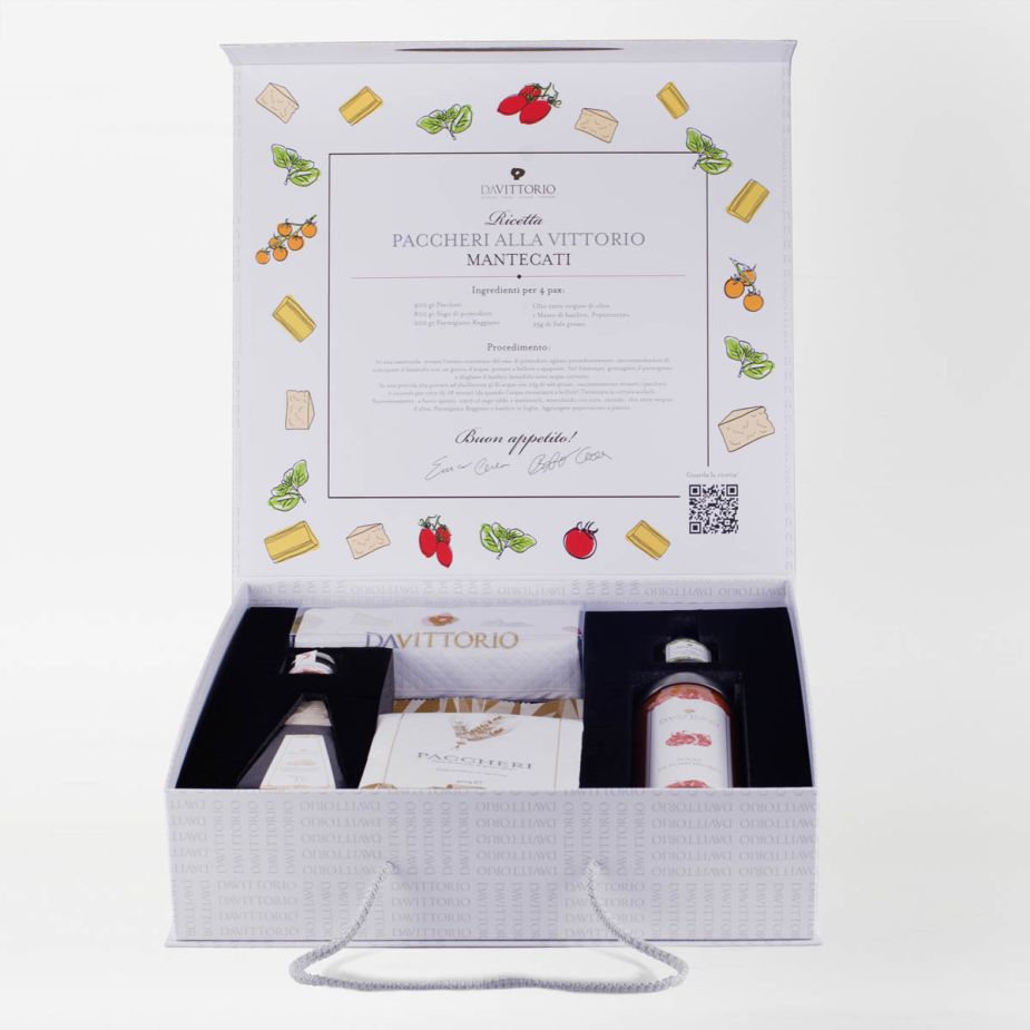 Confezione "Ricetta Paccheri alla Vittorio"