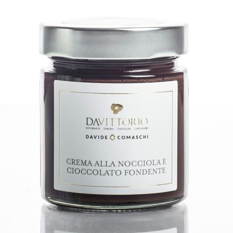 Crema alla nocciola e cioccolato fondente
